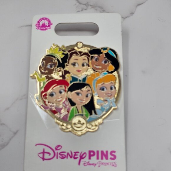 Disney Parks Princess Cluster Pin - Picture 2 of 3